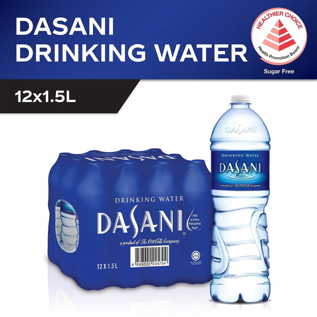 Dasani Drinking Water (12 x 1.5L) - Case (Halal)