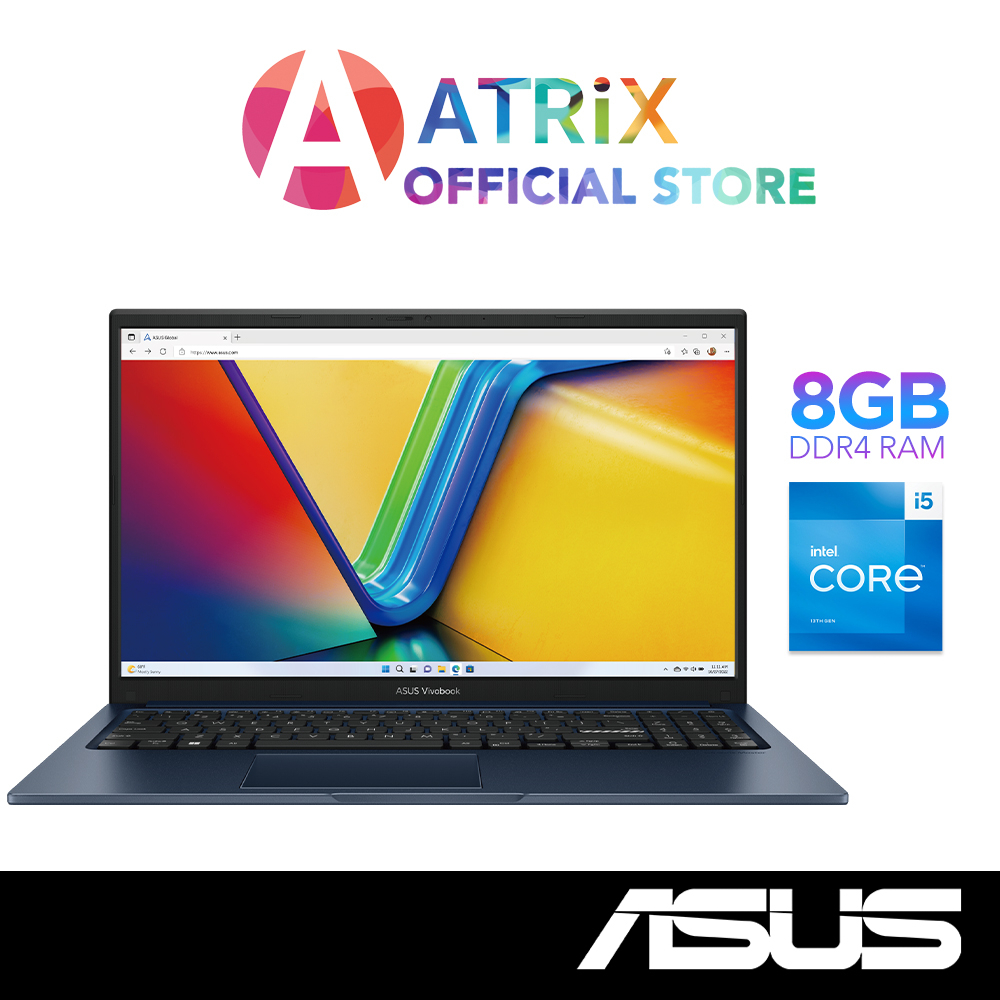 【Express Delivery】ASUS Vivobook 15 | X1504VA-BQ054W | 15.6" FHD | i5-1335U | 8GB DDR4 | 512GB SSD | Win11 |