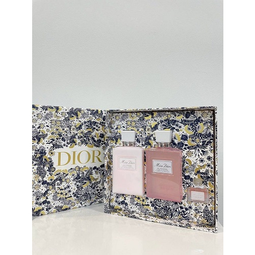 Miss Dior Set 3in1 (Mini 5ml, Shower Gel 200ml, Body Milk 200ml)