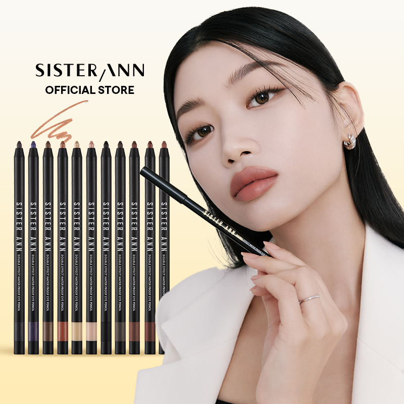 [SISTER ANN Official] Double Effect Waterproof Eye pencil 2 in 1 (15 Colors)