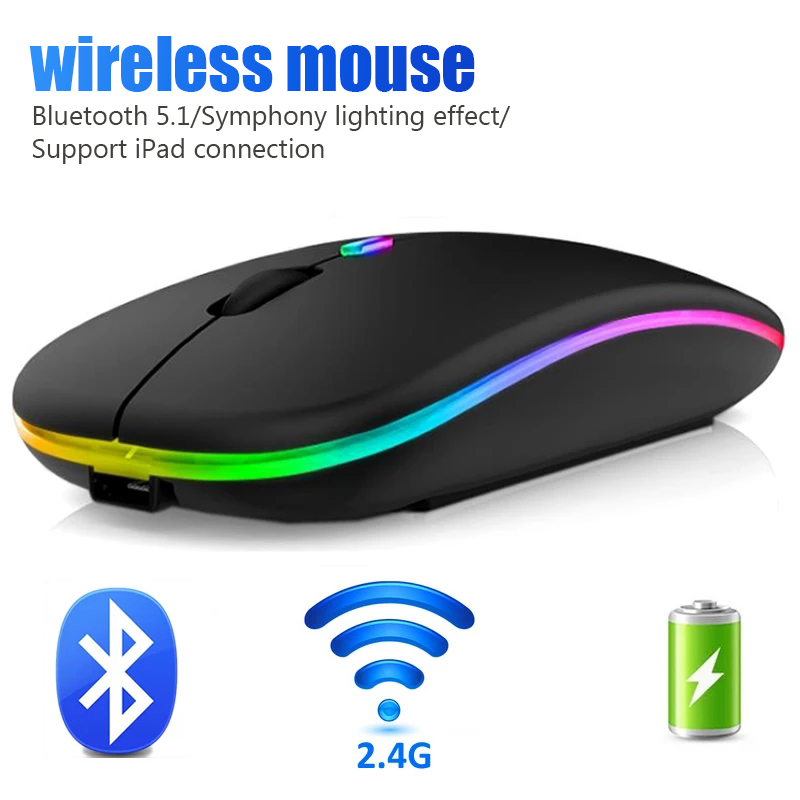 Bluetooth Wireless Mouse With Large Capacity Battery, Low Power Consumption, And Long Usage Time